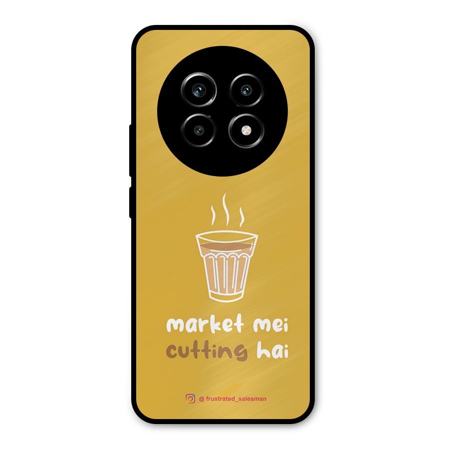 Market Mei Cutting Hai Mustard Yellow Metal Back Case for Realme 13 Pro
