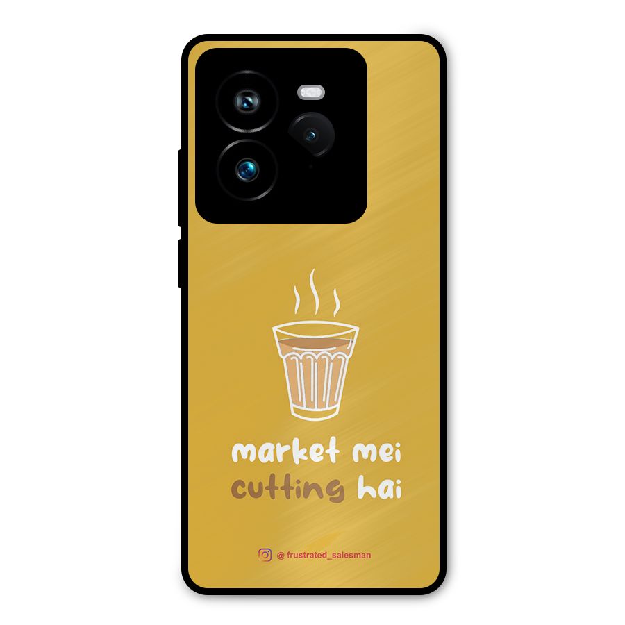 Market Mei Cutting Hai Mustard Yellow Metal Back Case for Realme GT 7 Pro