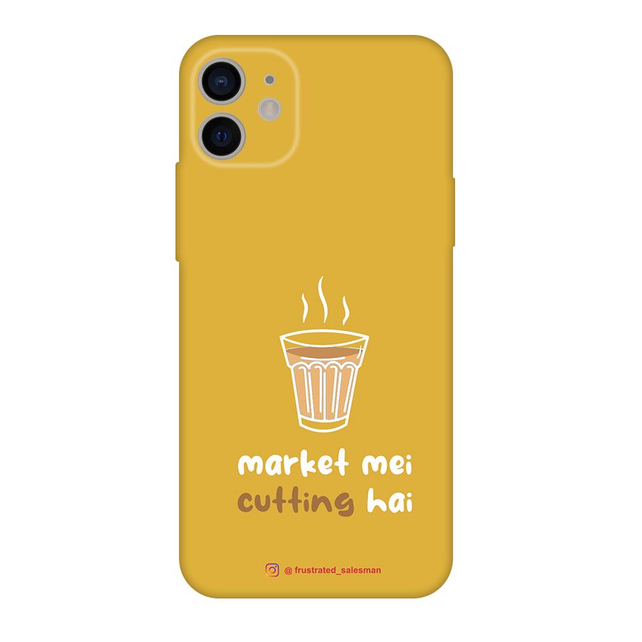 Market Mei Cutting Hai Mustard Yellow Original Polycarbonate Back Case for iPhone 11