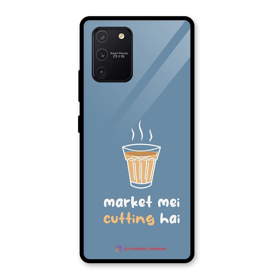 Market Mei Cutting Hai SteelBlue Glass Back Case for Galaxy S10 Lite