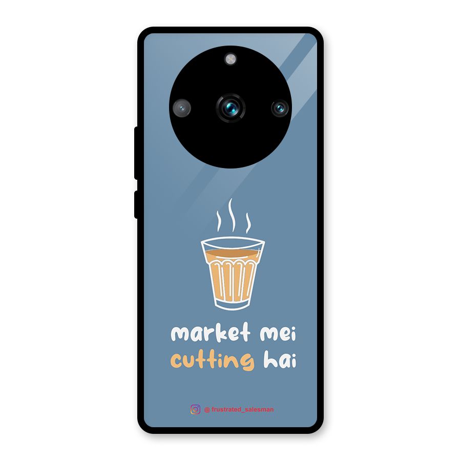 Market Mei Cutting Hai SteelBlue Glass Back Case for Realme 11 Pro Plus