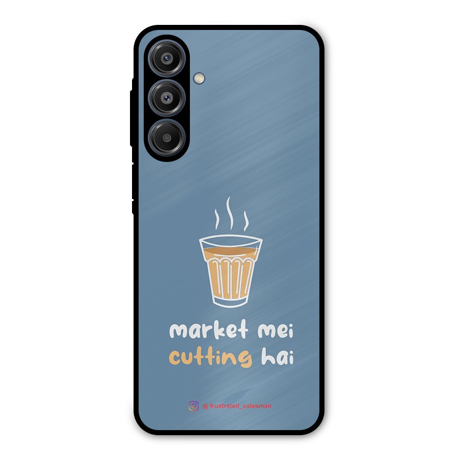 Market Mei Cutting Hai SteelBlue Metal Back Case for Galaxy A16 5G