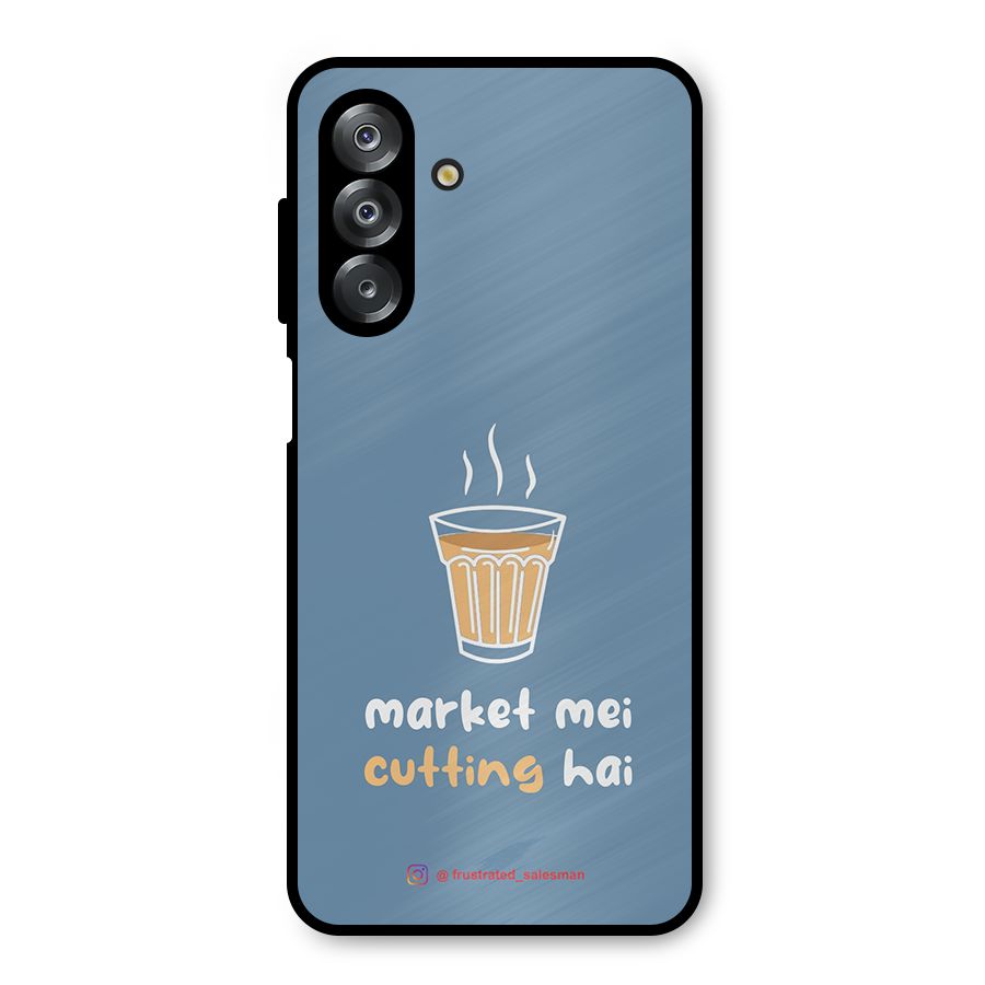 Market Mei Cutting Hai SteelBlue Metal Back Case for Galaxy A26