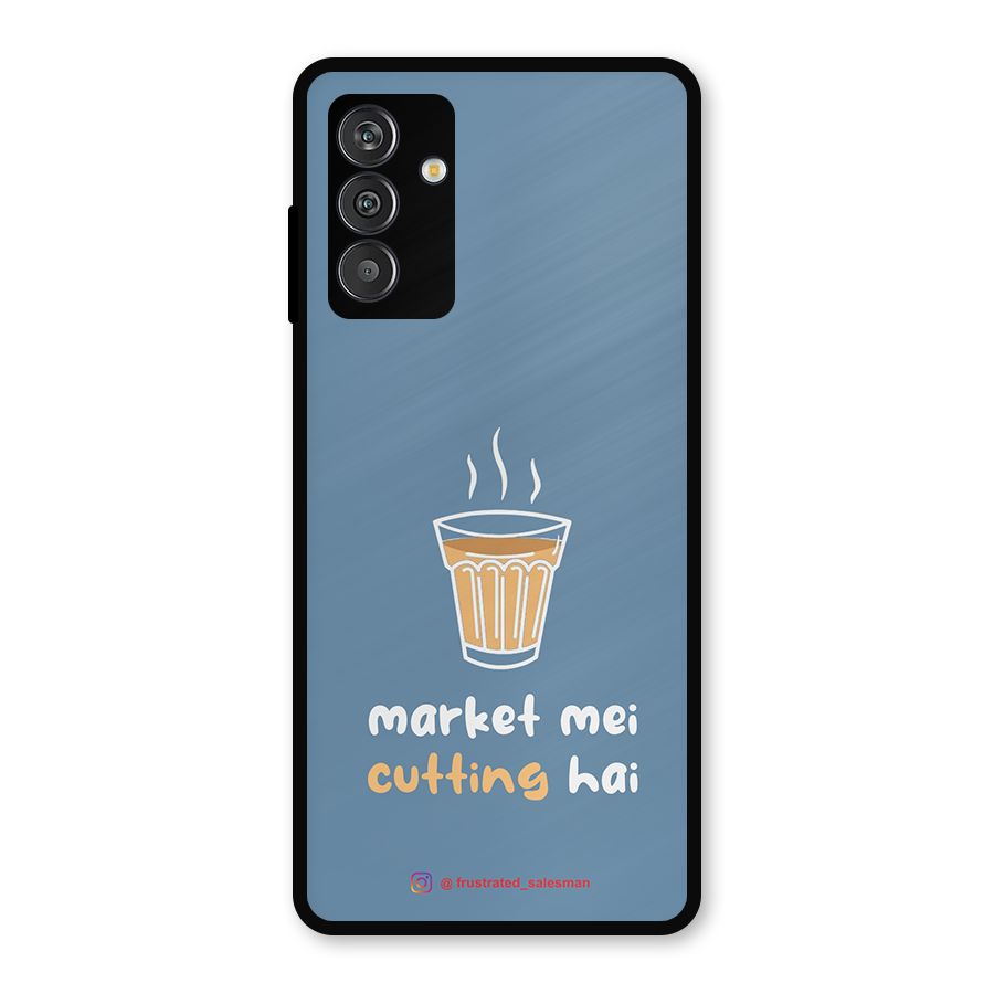 Market Mei Cutting Hai SteelBlue Metal Back Case for Galaxy M14 5G