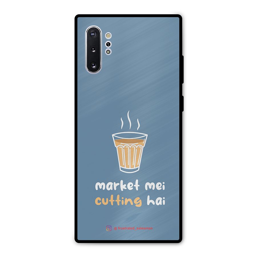 Market Mei Cutting Hai SteelBlue Metal Back Case for Galaxy Note 10 Plus