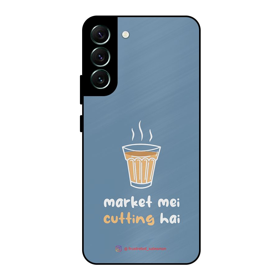 Market Mei Cutting Hai SteelBlue Metal Back Case for Galaxy S22 Plus 5G