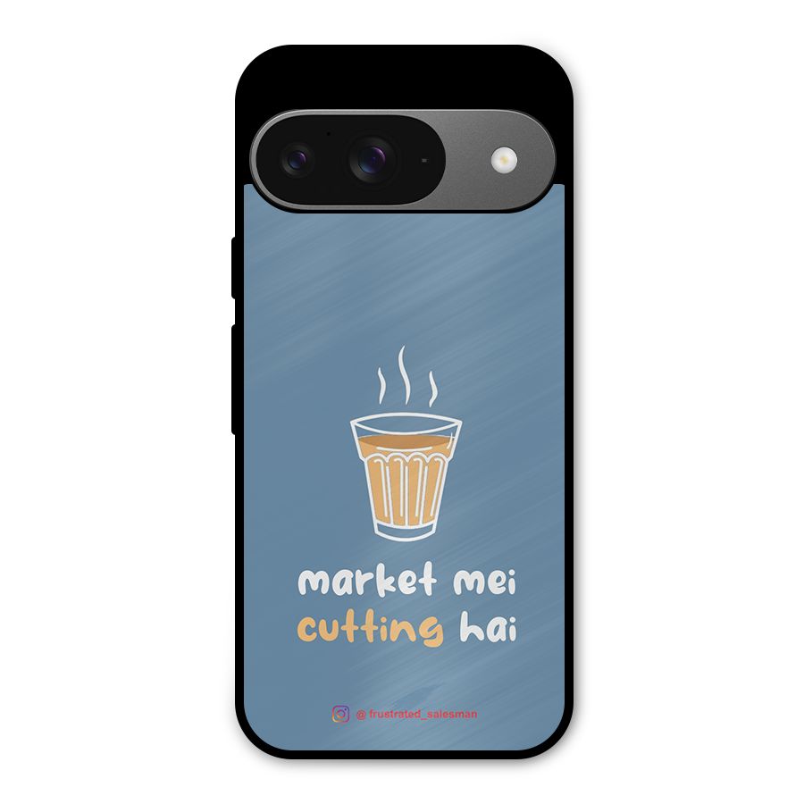 Market Mei Cutting Hai SteelBlue Metal Back Case for Google Pixel 9