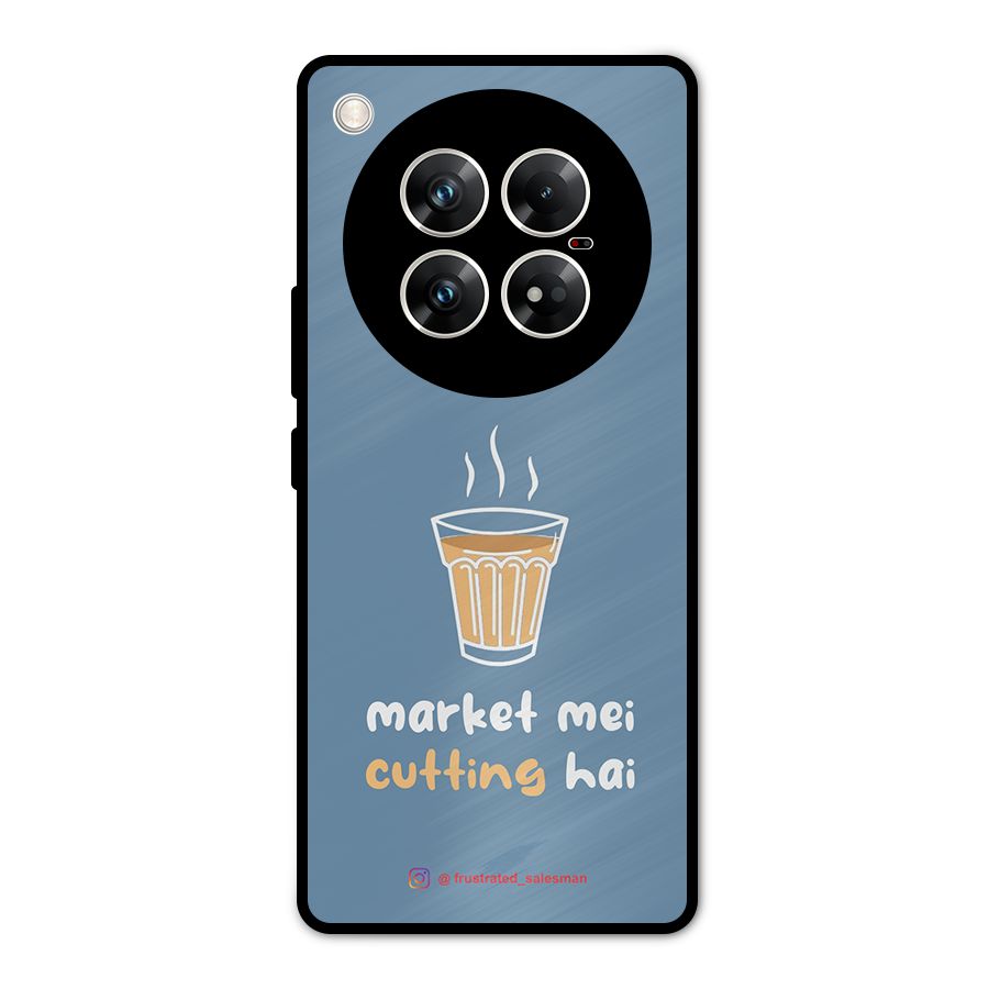 Market Mei Cutting Hai SteelBlue Metal Back Case for Infinix Zero 40 5G