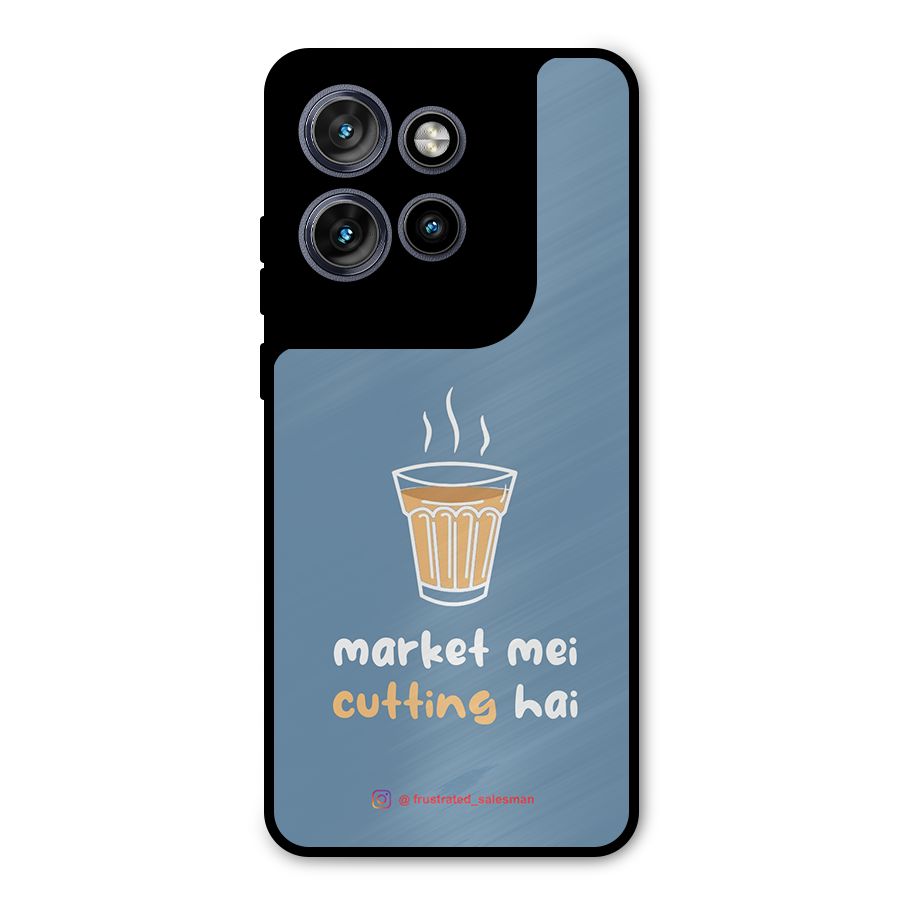 Market Mei Cutting Hai SteelBlue Metal Back Case for Motorola Edge 50 Neo