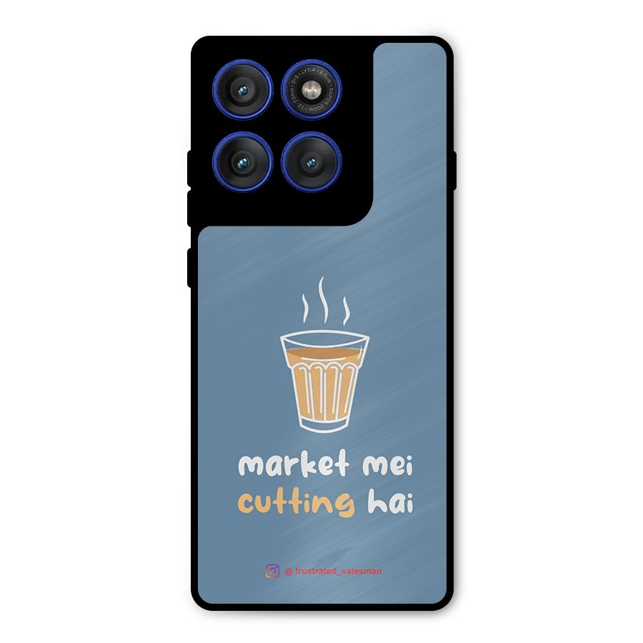 Market Mei Cutting Hai SteelBlue Metal Back Case for Motorola Edge 60 Pro
