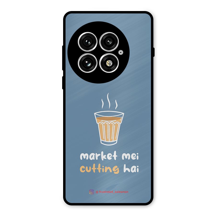 Market Mei Cutting Hai SteelBlue Metal Back Case for OnePlus 13