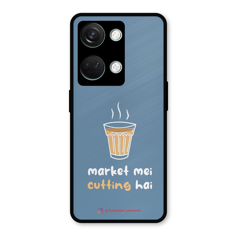 Market Mei Cutting Hai SteelBlue Metal Back Case for OnePlus Nord 3