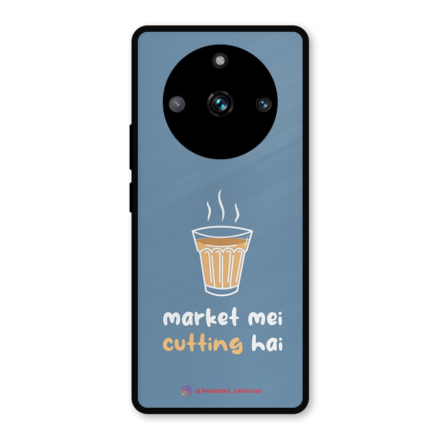 Market Mei Cutting Hai SteelBlue Metal Back Case for Realme 11 Pro Plus
