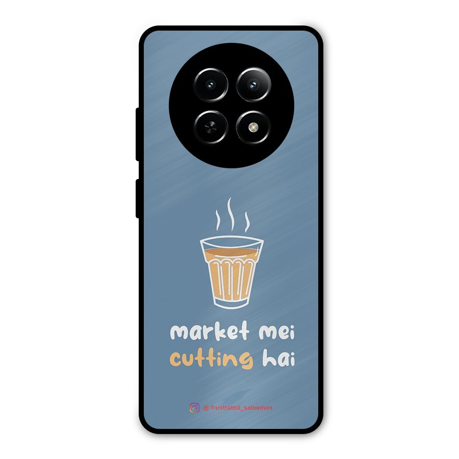 Market Mei Cutting Hai SteelBlue Metal Back Case for Realme 12 5G