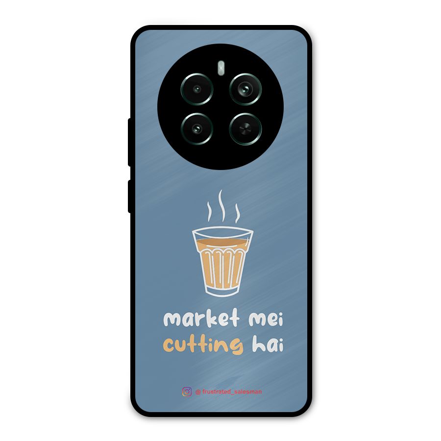 Market Mei Cutting Hai SteelBlue Metal Back Case for Realme 12 Pro Plus