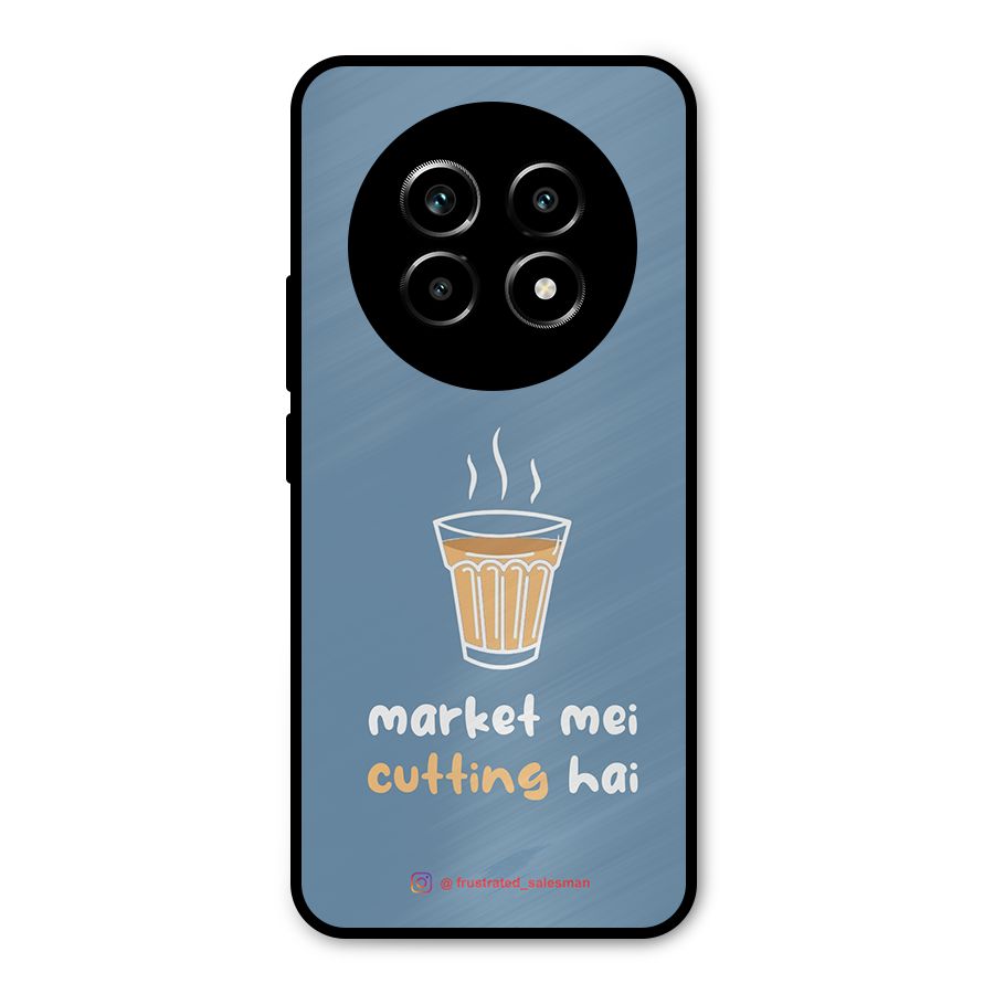 Market Mei Cutting Hai SteelBlue Metal Back Case for Realme 13 Pro