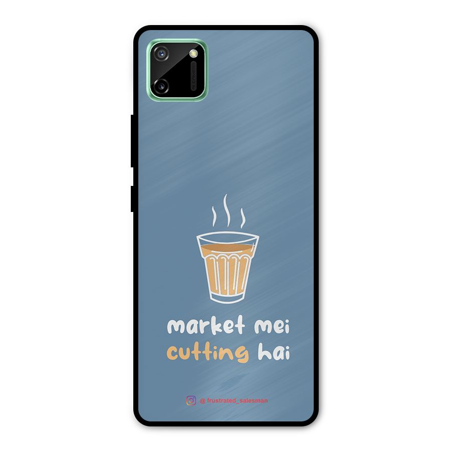 Market Mei Cutting Hai SteelBlue Metal Back Case for Realme C11