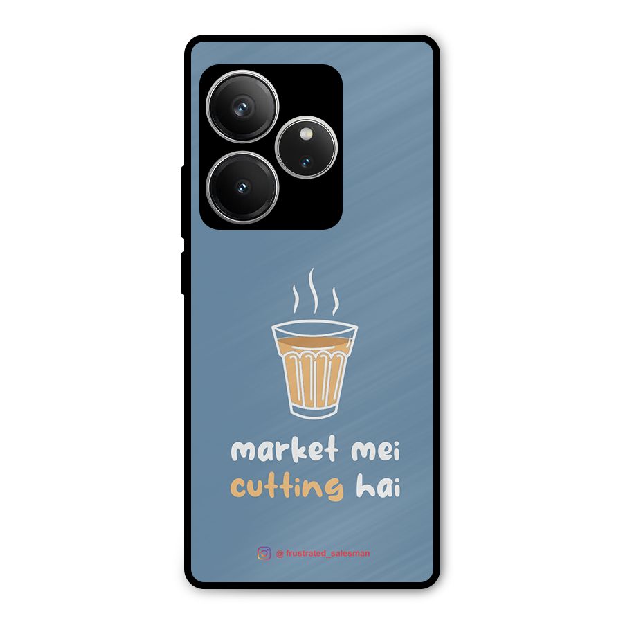 Market Mei Cutting Hai SteelBlue Metal Back Case for Realme GT 6