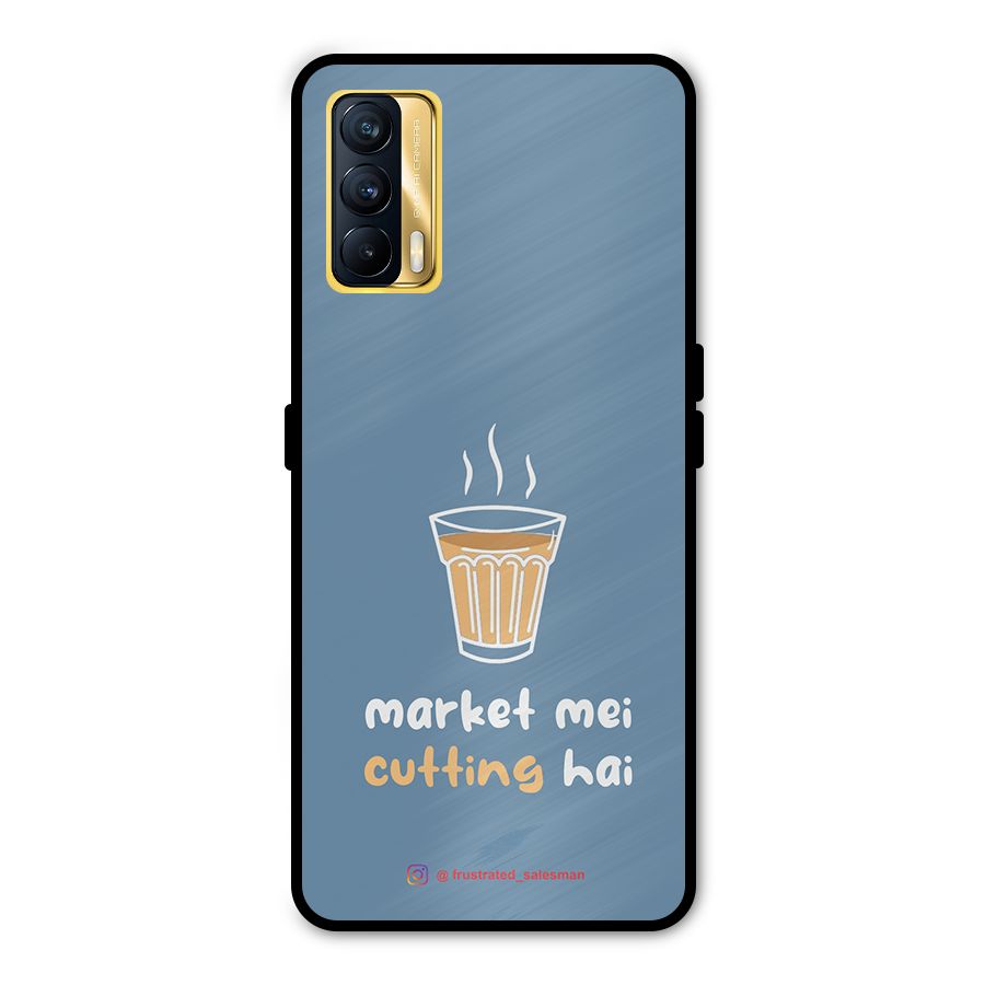 Market Mei Cutting Hai SteelBlue Metal Back Case for Realme X7