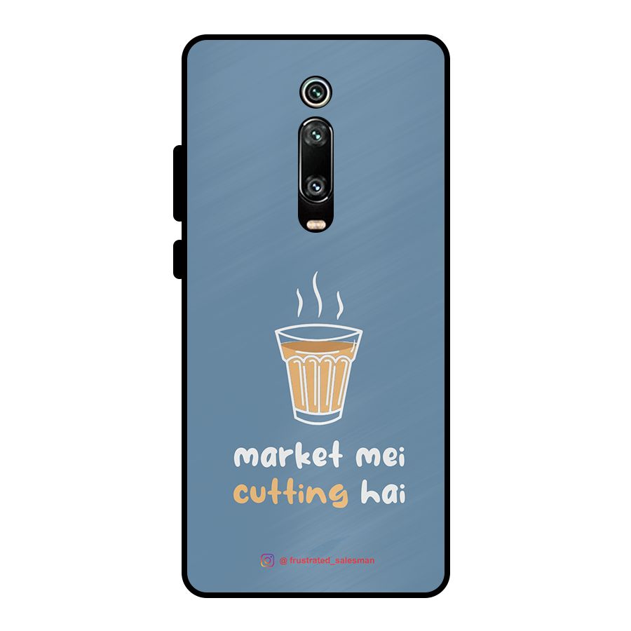 Market Mei Cutting Hai SteelBlue Metal Back Case for Redmi K20