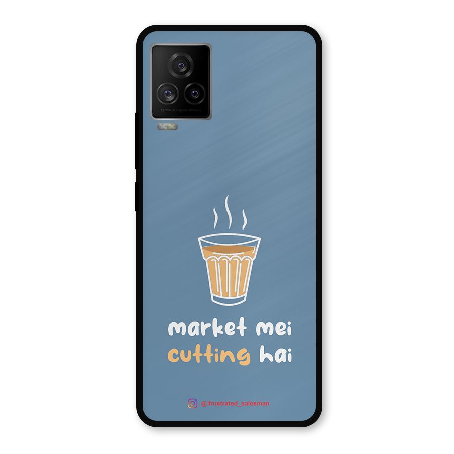 Market Mei Cutting Hai SteelBlue Metal Back Case for iQOO 7 Legend 5G