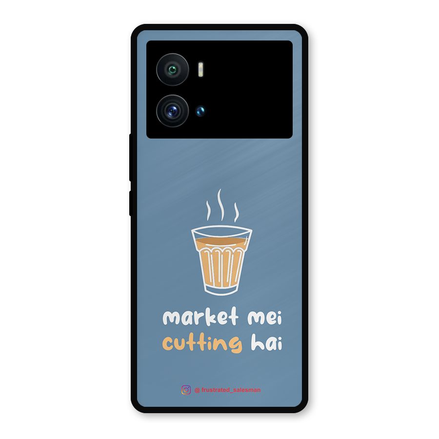 Market Mei Cutting Hai SteelBlue Metal Back Case for iQOO 9 Pro