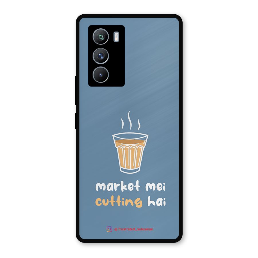 Market Mei Cutting Hai SteelBlue Metal Back Case for iQOO 9 SE