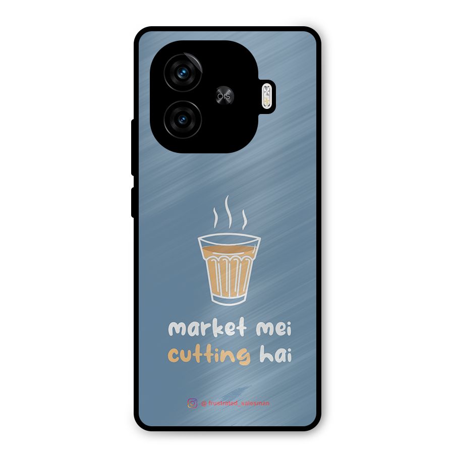 Market Mei Cutting Hai SteelBlue Metal Back Case for iQOO Neo 10R
