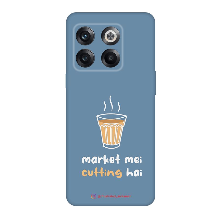 Market Mei Cutting Hai SteelBlue Original Polycarbonate Back Case for OnePlus 10T