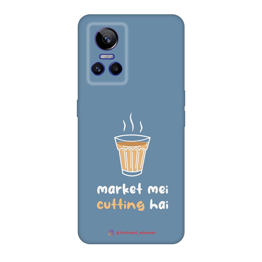 Market Mei Cutting Hai SteelBlue Original Polycarbonate Back Case for Realme GT Neo 3