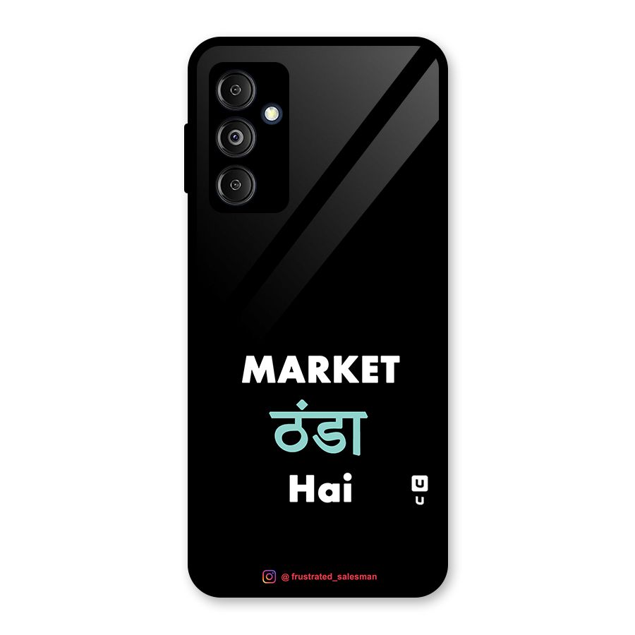 Market Thanda Hai Black Glass Back Case for Galaxy M14 5G