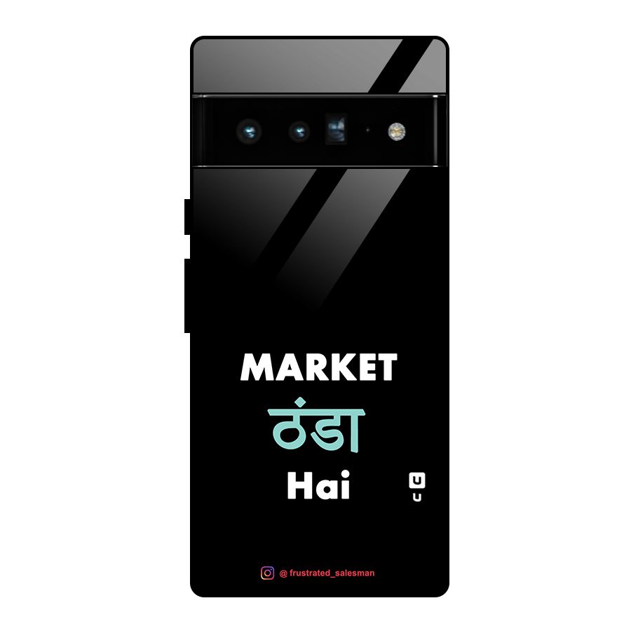 Market Thanda Hai Black Glass Back Case for Google Pixel 6 Pro