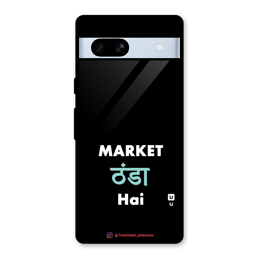 Market Thanda Hai Black Glass Back Case for Google Pixel 7a