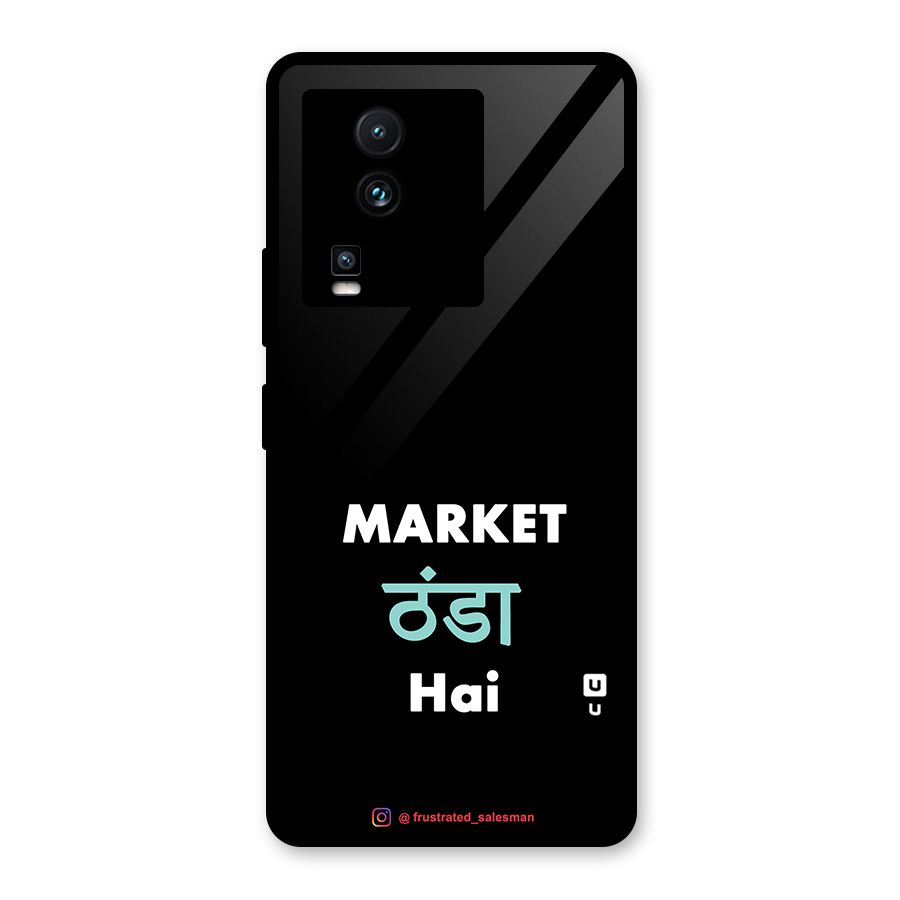 Market Thanda Hai Black Glass Back Case for Vivo iQOO Neo 7 Pro