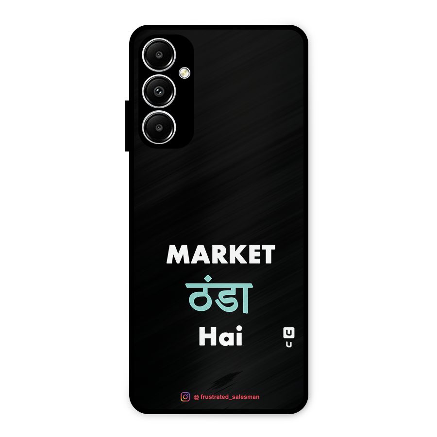 Market Thanda Hai Black Metal Back Case for Galaxy A05s