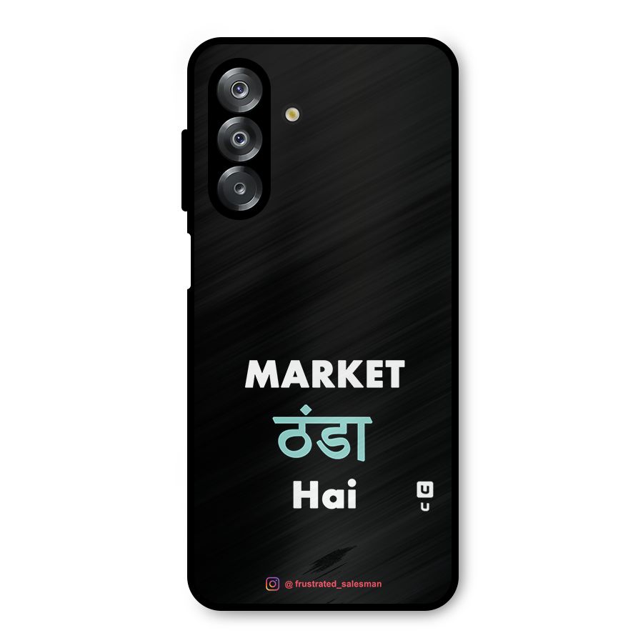 Market Thanda Hai Black Metal Back Case for Galaxy A26