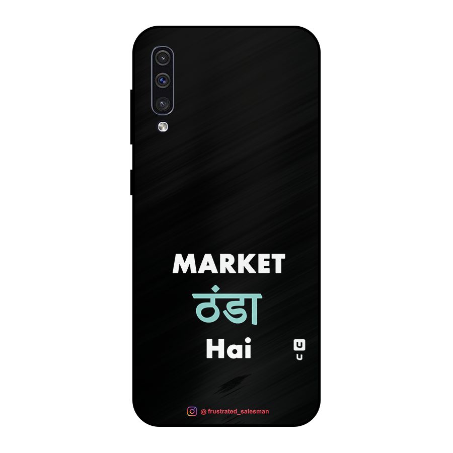Market Thanda Hai Black Metal Back Case for Galaxy A50s