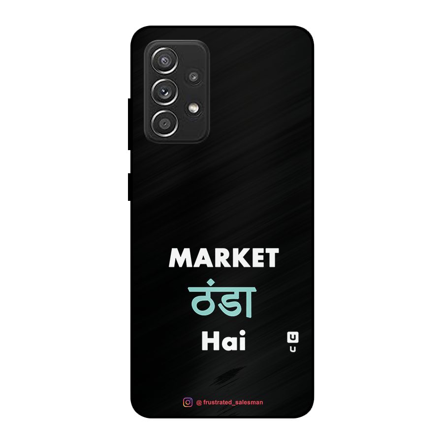 Market Thanda Hai Black Metal Back Case for Galaxy A52s 5G