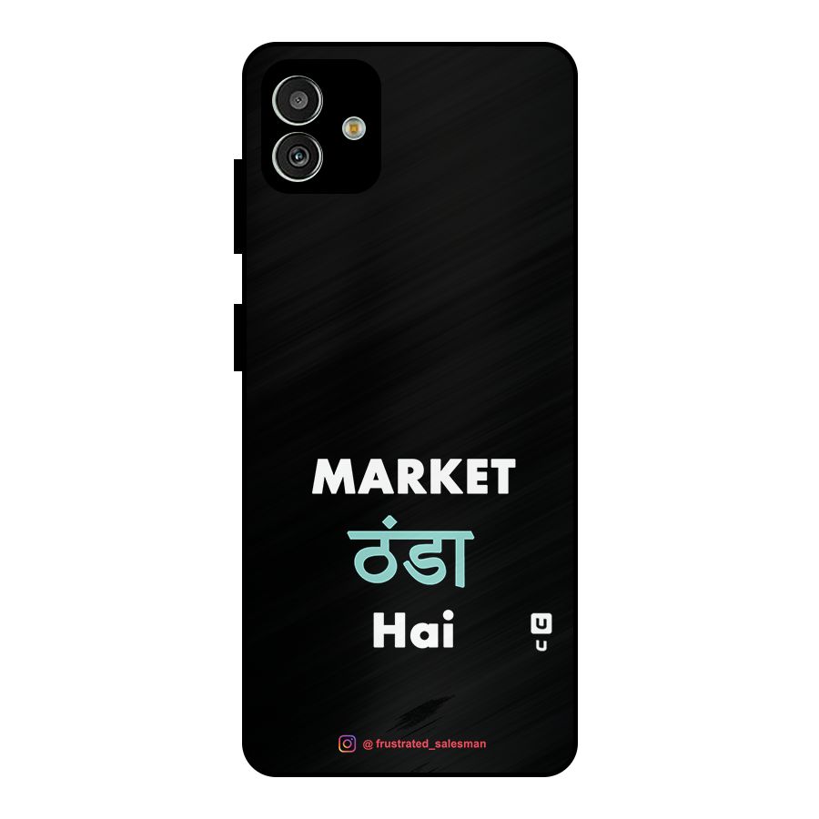 Market Thanda Hai Black Metal Back Case for Galaxy M13 5G