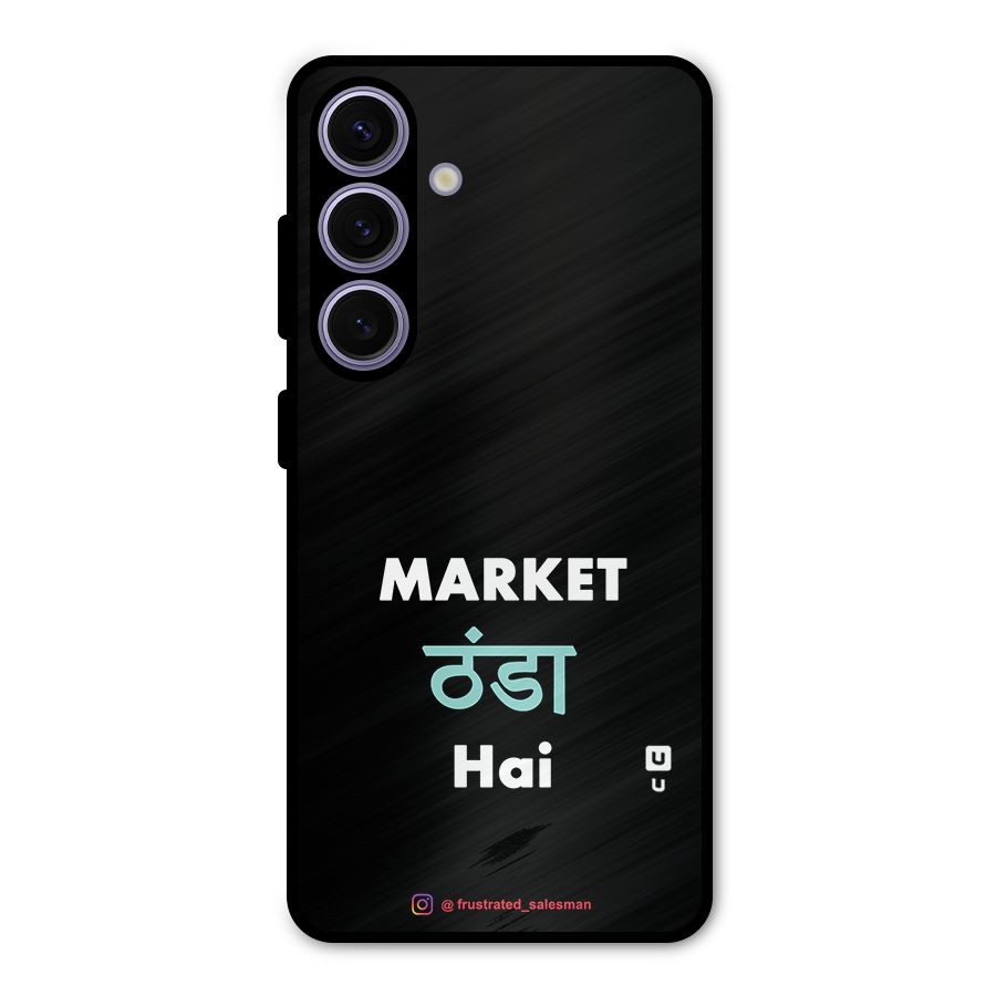 Market Thanda Hai Black Metal Back Case for Galaxy S24