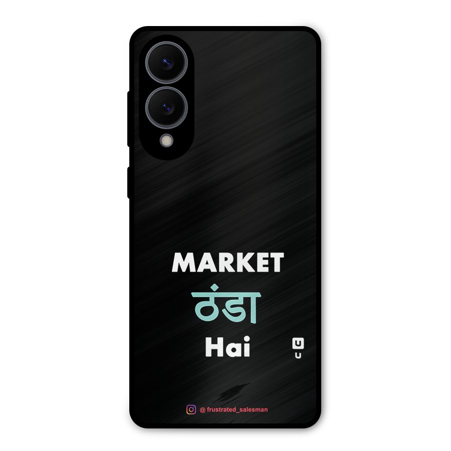 Market Thanda Hai Black Metal Back Case for Galaxy S25 Edge