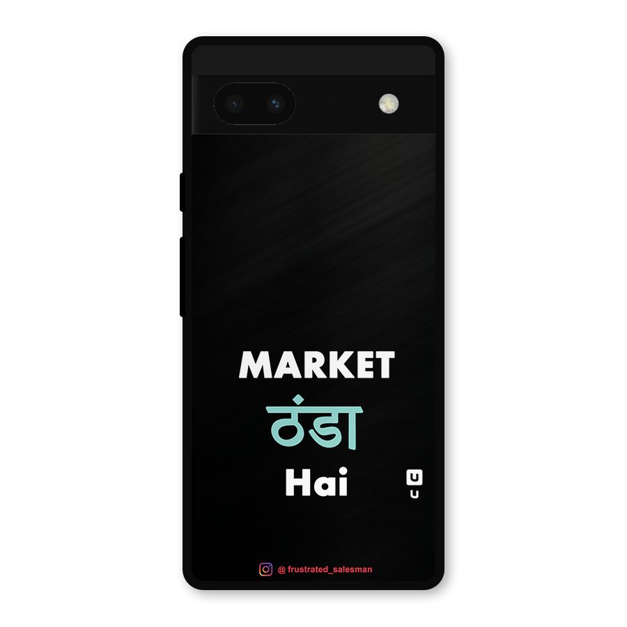 Market Thanda Hai Black Metal Back Case for Google Pixel 6a