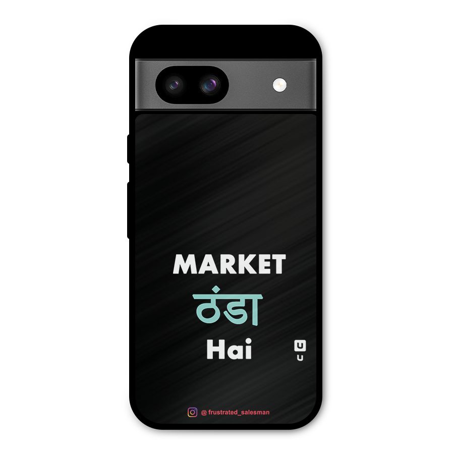Market Thanda Hai Black Metal Back Case for Google Pixel 8a