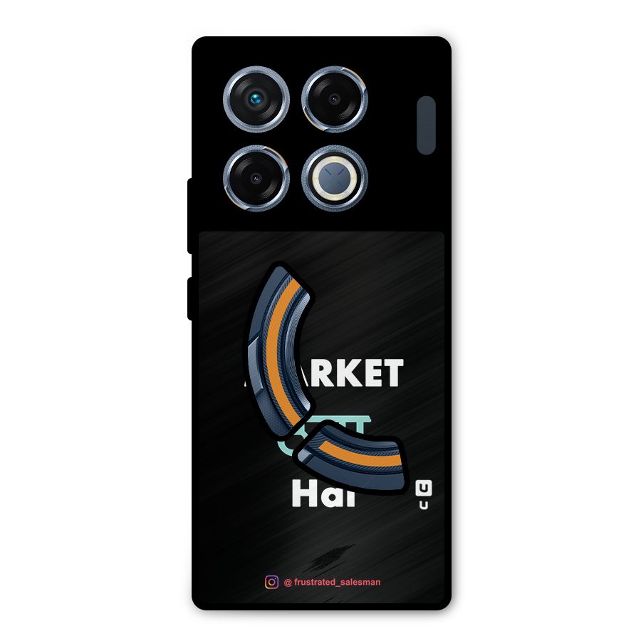 Market Thanda Hai Black Metal Back Case for Infinix GT 20 Pro