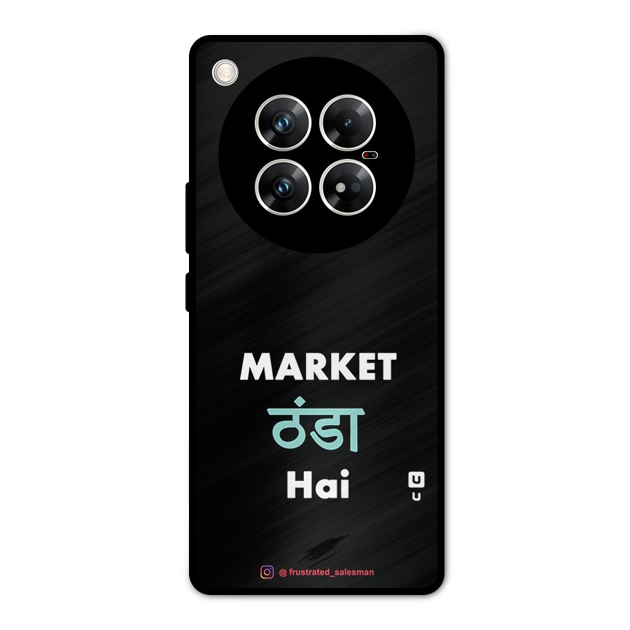 Market Thanda Hai Black Metal Back Case for Infinix Zero 40 5G