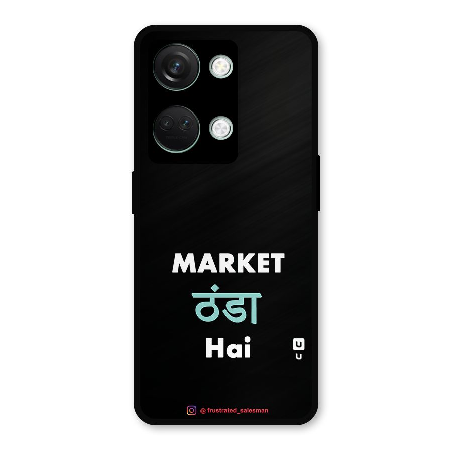 Market Thanda Hai Black Metal Back Case for OnePlus Nord 3