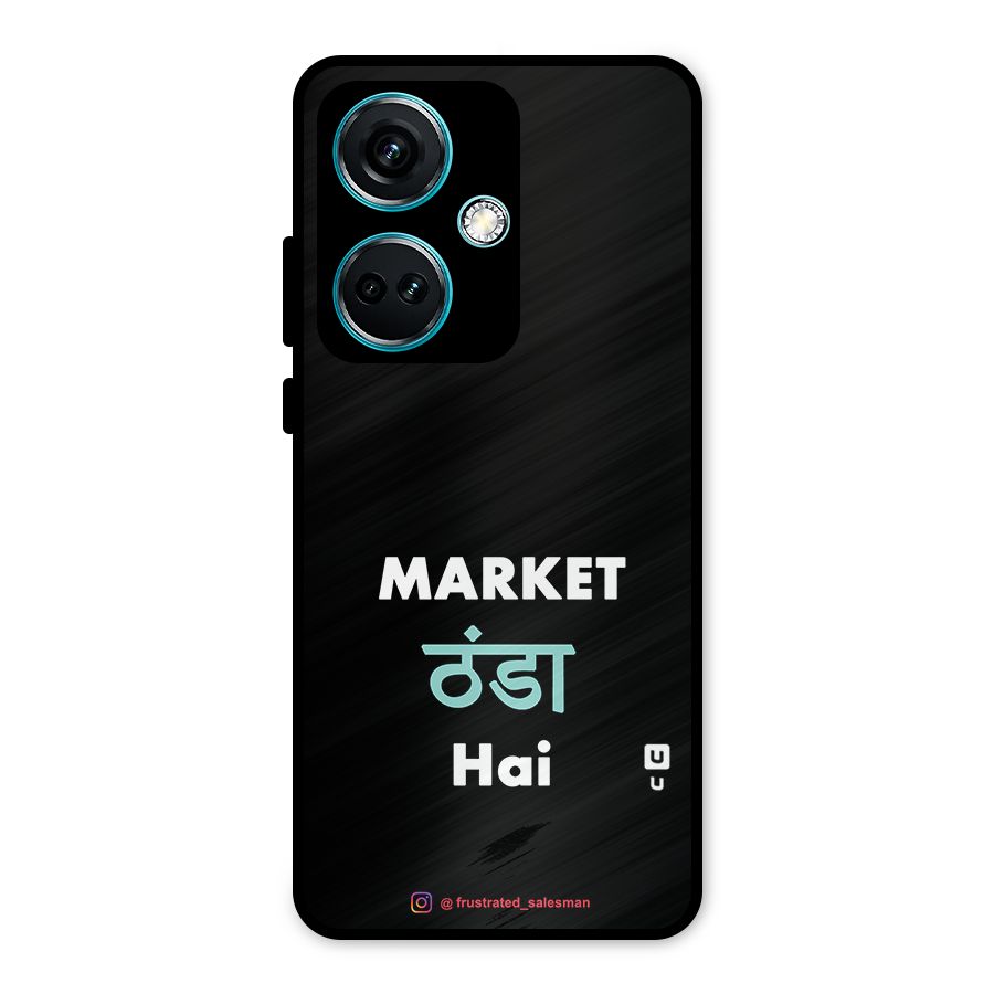 Market Thanda Hai Black Metal Back Case for OnePlus Nord CE 3 5G