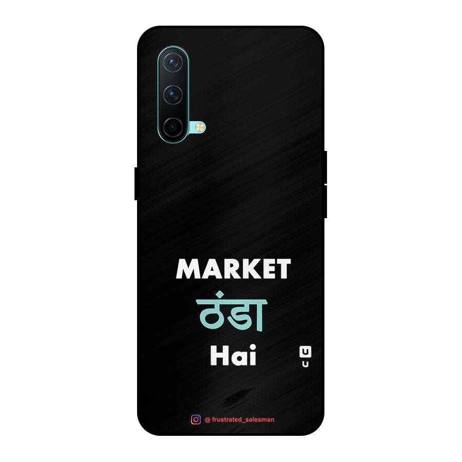 Market Thanda Hai Black Metal Back Case for OnePlus Nord CE 5G