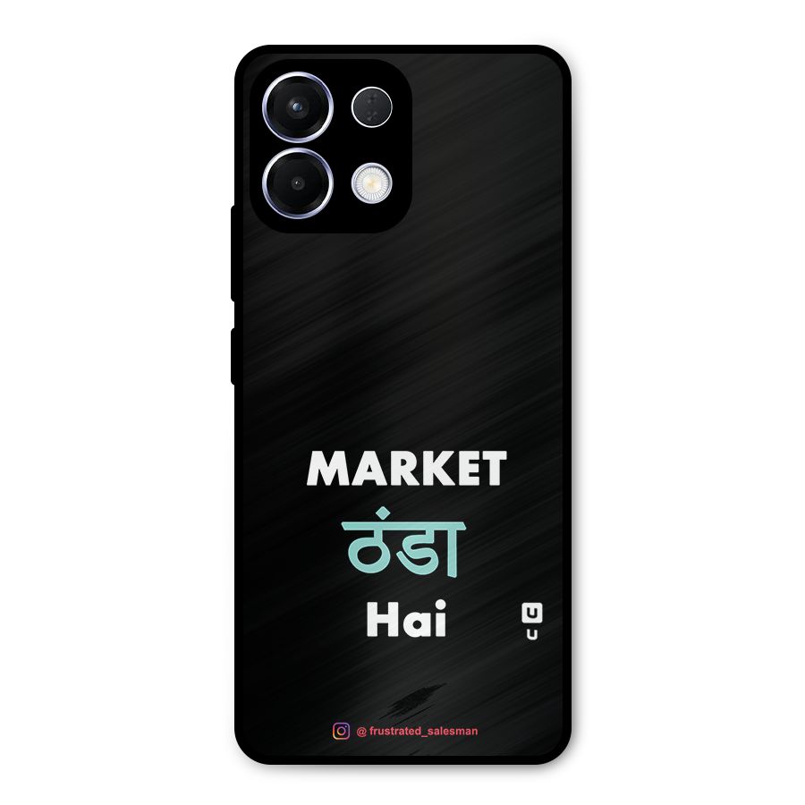 Market Thanda Hai Black Metal Back Case for Oppo K13