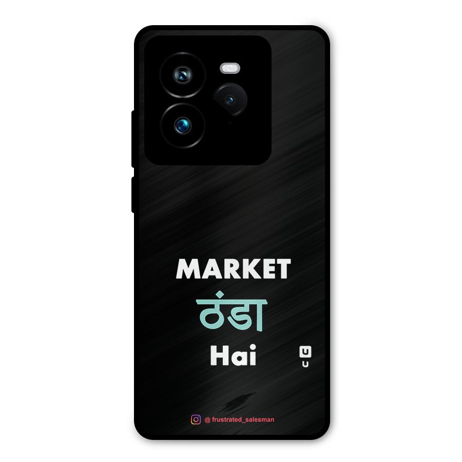 Market Thanda Hai Black Metal Back Case for Realme GT 7 Pro